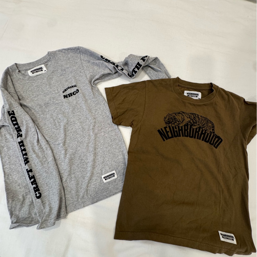 NEIGHBORHOOD youth shirt x 2